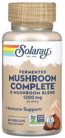 Solaray - Organically Grown Fermented Mushroom Complete 600 mg 60 Veg Cap
