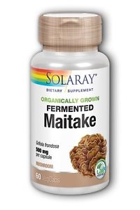 Solaray - Organically Grown Fermented Maitake Mushroom 500 mg 60 Veg Cap
