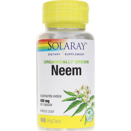 Solaray - Organically Grown Neem Leaf 400 mg 100 Veg Cap