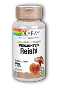 Solaray - Organically Grown Fermented Reishi Mushroom 500 mg 60 Veg Cap
