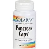 Solaray - Pancreas Caps, Freeze-Dried Raw Gland Conc 375 mg 60 Veg Cap-UNAVAILABLE
