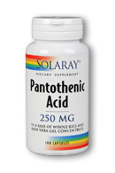Solaray - Pantothenic Acid 250 mg 100 Capsule