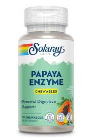 Solaray - Papaya Enzyme Tropical 90 Chewable