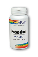 Solaray - Potassium 99 99 mg 100 Veg Cap