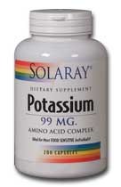 Solaray - Potassium 99 99 mg 200 Veg Cap