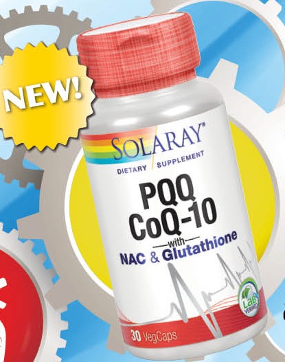 Solaray - PQQ & CoQ-10 with Glutathione and NAC 30 Veg Cap