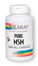 Solaray - MSM, Pure 1000 mg 60 Capsule