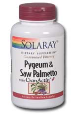 Solaray - Pygeum & Saw Palmetto with CranActin 180 Veg Cap