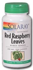 Solaray - Red Raspberry Leaf 400 mg 100 Veg Cap