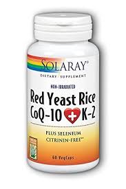 Solaray - Red Yeast Rice Plus CoQ-10 & K-2 60 Veg Cap