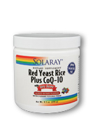 Solaray Red Yeast Rice  Plus CoQ-10 w/Very Berry Mixed Berry 270 Pwd