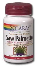Solaray - Saw Palmetto Berry Extract 160 mg 120 Softgel
