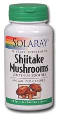Solaray - Shiitake Mushroom 600 mg 100 Veg Cap
