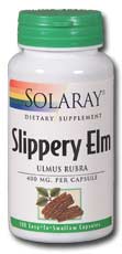 Solaray - Slippery Elm Bark 400 mg 100 Veg Cap