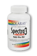 Solaray Spectro 3 - Three Daily Tablet  90 Tab-TEMP OUT OF STOCK