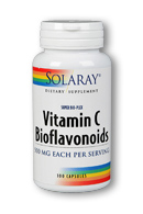 Solaray - Vitamin C & Bioflavonoids 1:1 500 mg 100 Veg Cap