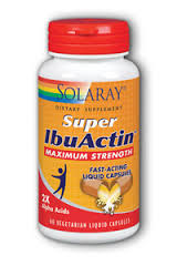 Solaray - Super IbuActin, Maximum Strength Comfort Formula 60 Liquid Cap