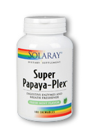 Solaray - Super Papaya-Plex, Papaya Enxyme Complex 180 Chewable-UNAVAILABLE