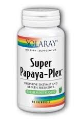 Solaray - Super Papaya-Plex, Papaya Enxyme Complex 90 Chewable-OUT OF STOCK