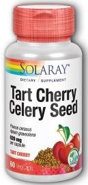 Solaray - Tart Cherry Fruit Extract & Celery Seed 620 mg 60 Veg Cap