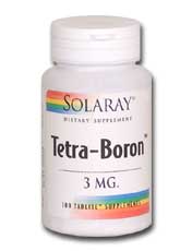 Solaray - Tetra-Boron 3 mg 100 Tablet