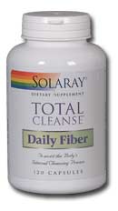 Solaray - Daily Fiber, Fiber Blend 120 Capsule-OUT OF STOCK