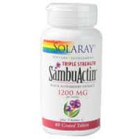 Solaray - Triple Strength Sambuactin Black Elderberry Extract 1200 mg 60 Tablet 