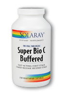 Solaray - Super Bio Vitamin C, Buffered, Two Stage Timed-Release 1000 mg 250 Veg Cap