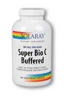 Solaray - Super Bio Vitamin C, Buffered, Two Stage Timed-Release 1000 mg 360 Veg Cap