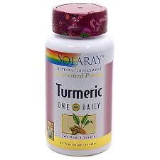 Solaray - Turmeric Root Extract, One Daily 600 mg 60 Veg Cap