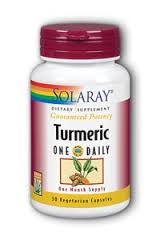 Solaray - Turmeric Root Extract, One Daily 600 mg 30 Veg Cap