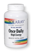 Solaray - Once Daily High Energy Multi-Vitamin, Two-Stage Timed-Release 120 Veg Cap