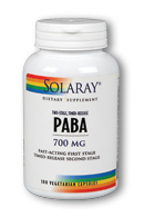 Solaray - PABA, Two-Stage Timed-Release 700 mg 100 Veg Cap