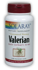 Solaray - Valerian Root Extract 50 mg 120 Veg Cap-UNAVAILABLE