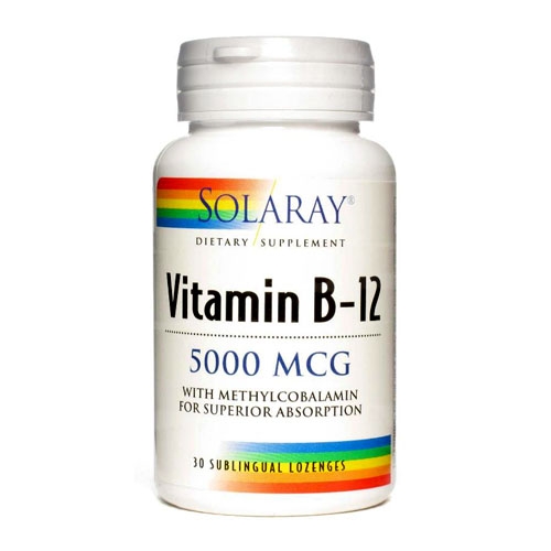 Solaray - Vitamin B-12 5000 mcg 30 Lozenge