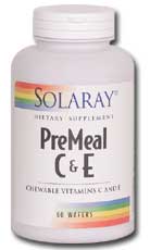 Solaray Vitamin C&E Chewable Cherry 500mg/400iu 60 Chw
