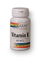 Solaray - Vitamin K-1 100 mcg 100 Tablet