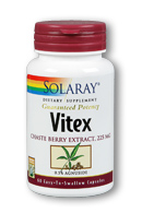 Solaray - Vitex Chaste Berry Extract 225 mg 60 Veg Cap
