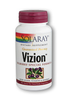 Solaray - Vizion, Eye Support Formula 42 mg 90 Veg Cap