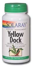 Solaray - Yellow Dock Root 500 mg 100 Veg Cap