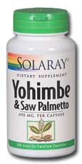 Solaray Yohimbe and Saw Palmetto Propietary Blend 490mg 100 Cap