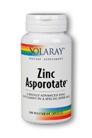 Solaray - Zinc Asporotate 15 mg 100 Veg Cap
