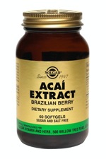 Solgar Acai Extract (Brazilian Berry) 60 Softgels      TEMPORARILY UNAVAILABLE