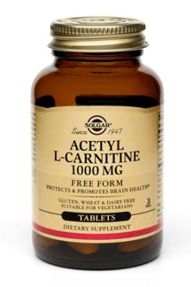 Solgar Acetyl L-Carnitine 1000 mg 30 Tablets