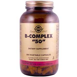 Solgar B-Complex "50" 250 Vegetable Capsules