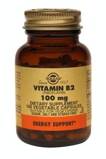 Solgar B2 (Vitamin) (Riboflavin) 100 mg 100 Vegetable Capsules