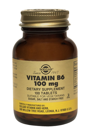 Solgar B6 (Vitamin) 100 mg 100 Tablets