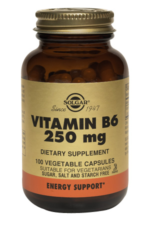 Solgar B6 (Vitamin) 250 mg 100 egetable Capsules-UNAVAILABLE