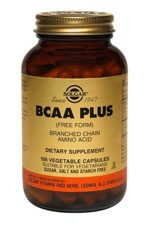 Solgar BCAA Plus 100 Vegetable Capsules (Branched Chain Amino Acids)      TEMPORARILY UNAVAILABLE