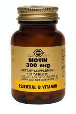 Solgar Biotin 300 mcg 100 Tablets